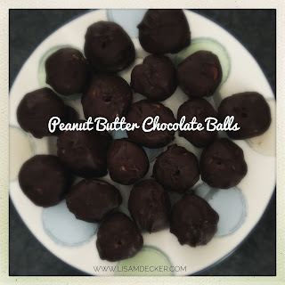 Fixate Recipes, 21 Day Fix Treats, Peanut Butter Chocolate Balls, Healthy Treat Recipes, Yellow Container Treats, Peanut Butter Dessert, Successfully Fit, Lisa Decker