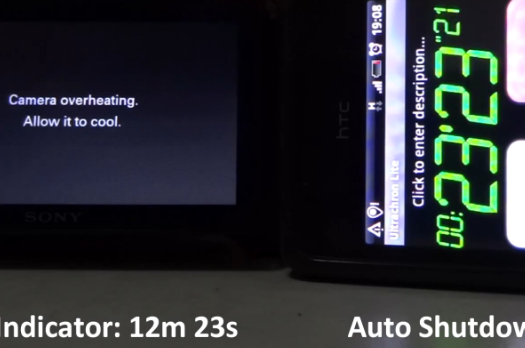 sony nex-5n video overheating test