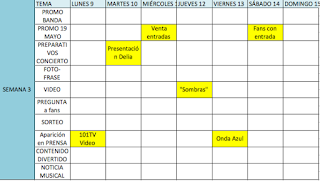 Calendario Facebook Contenidos Facebook