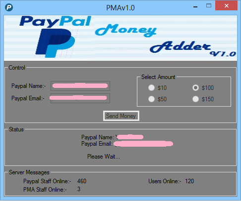 paypal money adder software download