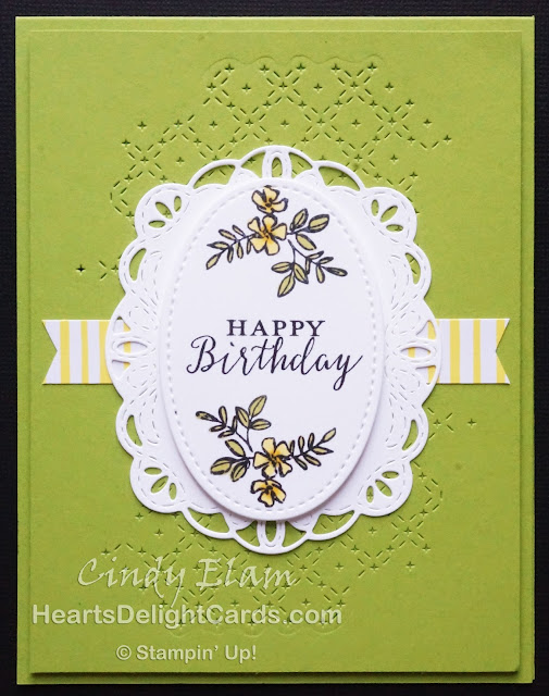 Heart's Delight Cards, Make A Difference, Stitched Labels Framelits, Birthday Card, Stampin' Up!,
