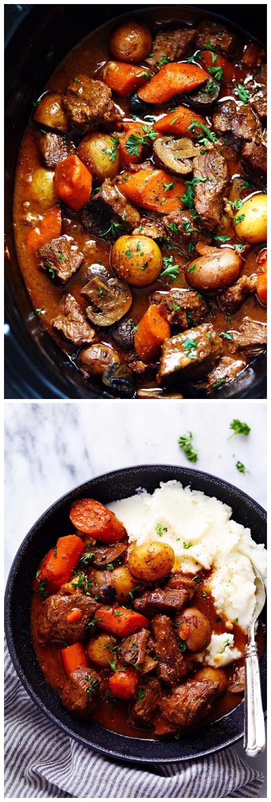 Slow Cooker Beef Bourguignon Recipe SmashFoodRecipes