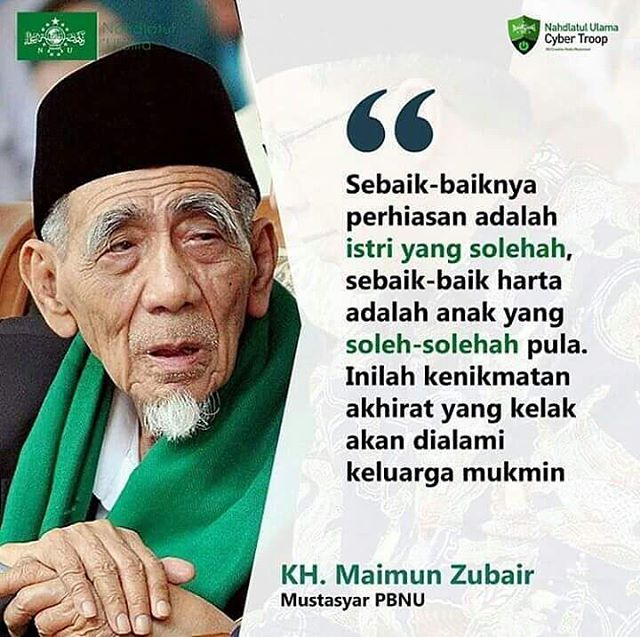 Nasehat Penyejuk Hati dari K.H. Maimun Zubair, Meme