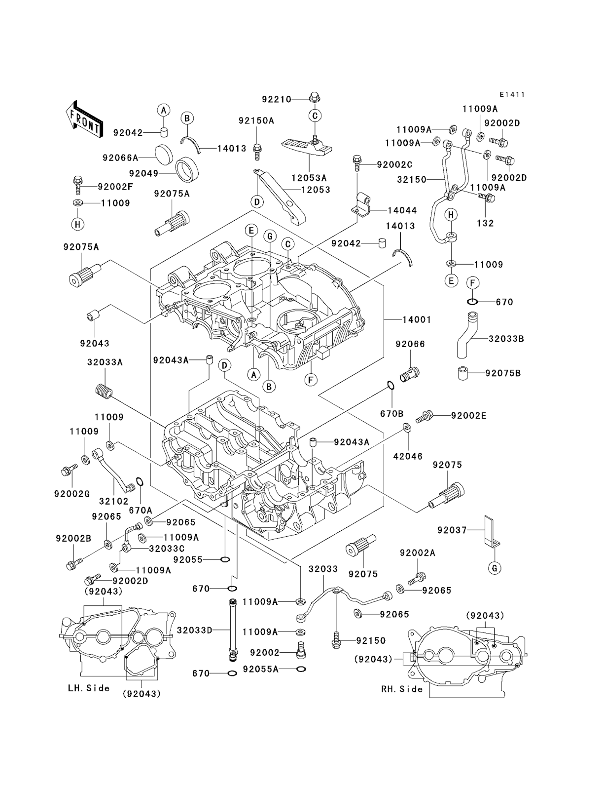 Kawasaki ER5 Part Diagrams 2016