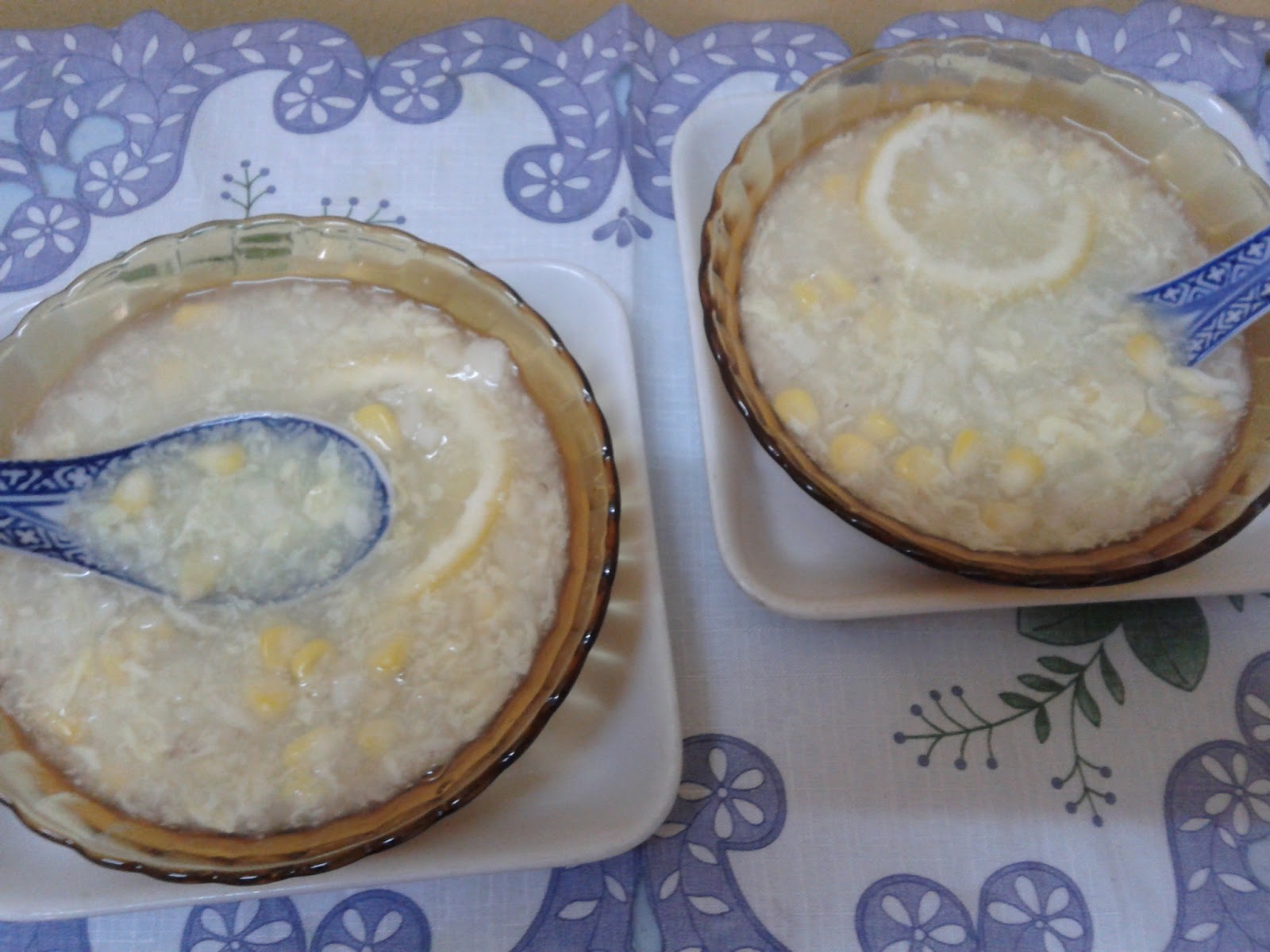 FoodHome Sweet Home Sweet Corn & Water Chestnut Dessert 玉米马蹄柠檬甜品