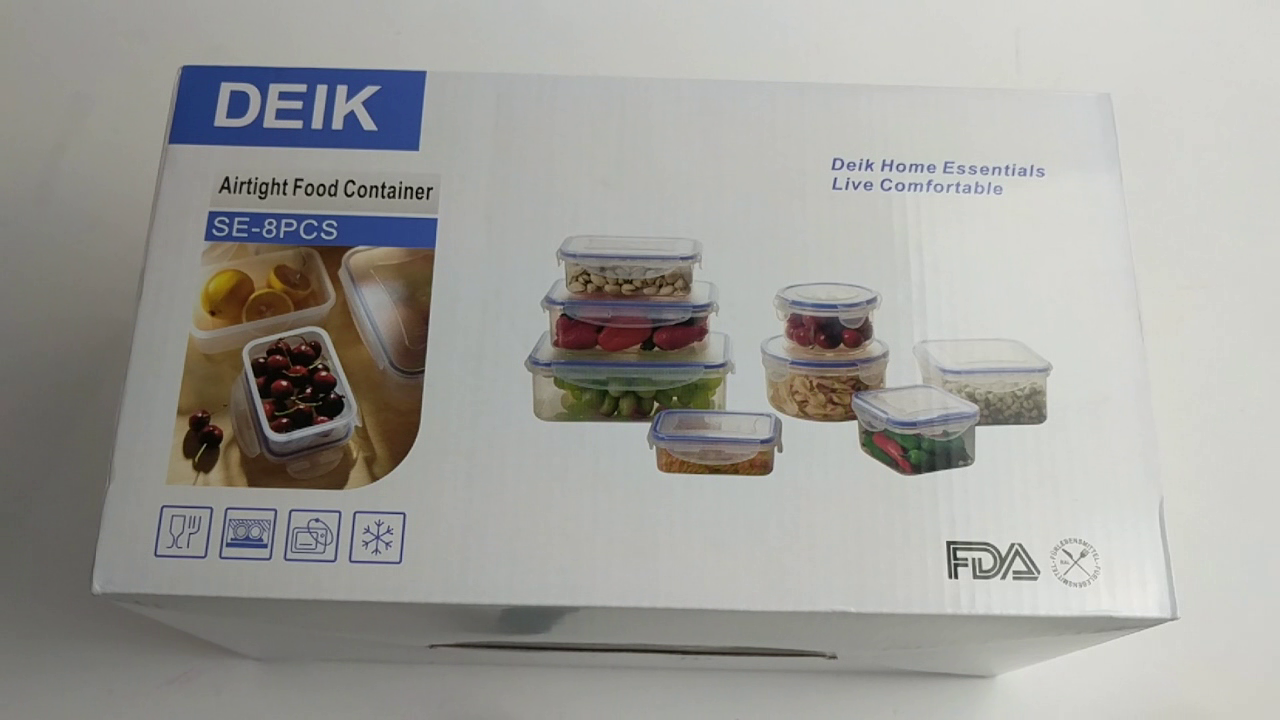 Deik Conjunto De 8 Tupper Tamaños Desde 0 24 A 1 5 Litros