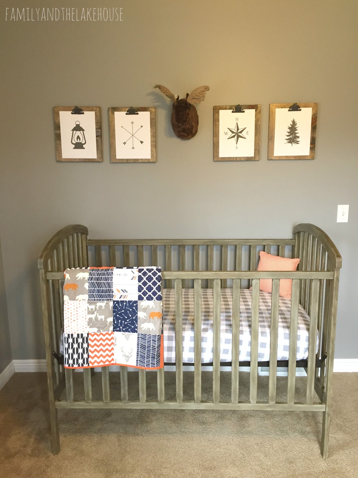 Over At Marie S Rustic Woodland Nursery Reveal Rustic Woodland Creature Nursery Reveal Www Familyandthelakehouse