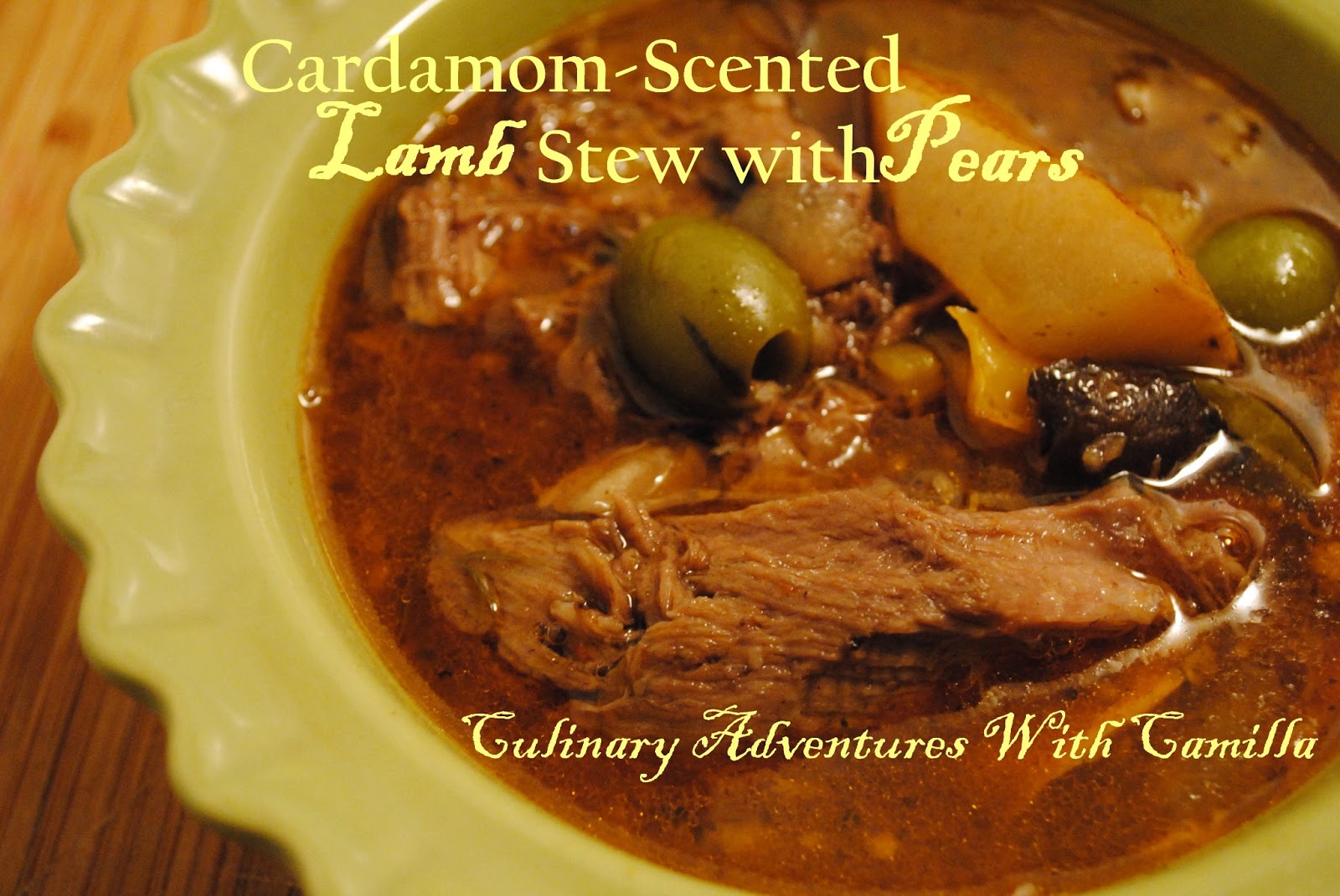 CardamomScented Lamb Stew with Pears
