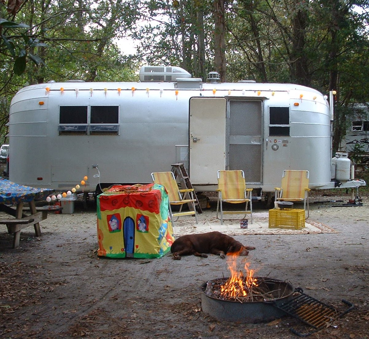 Vintage Awnings Camping At James Island County Park Near