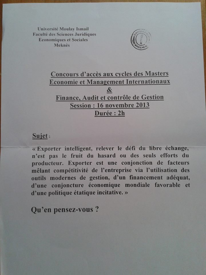 Dentreprise dissertation economie