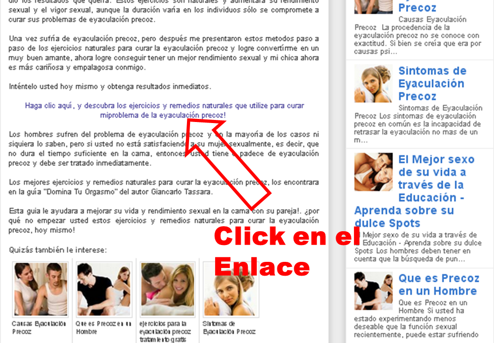 Remedios para no ser precoz