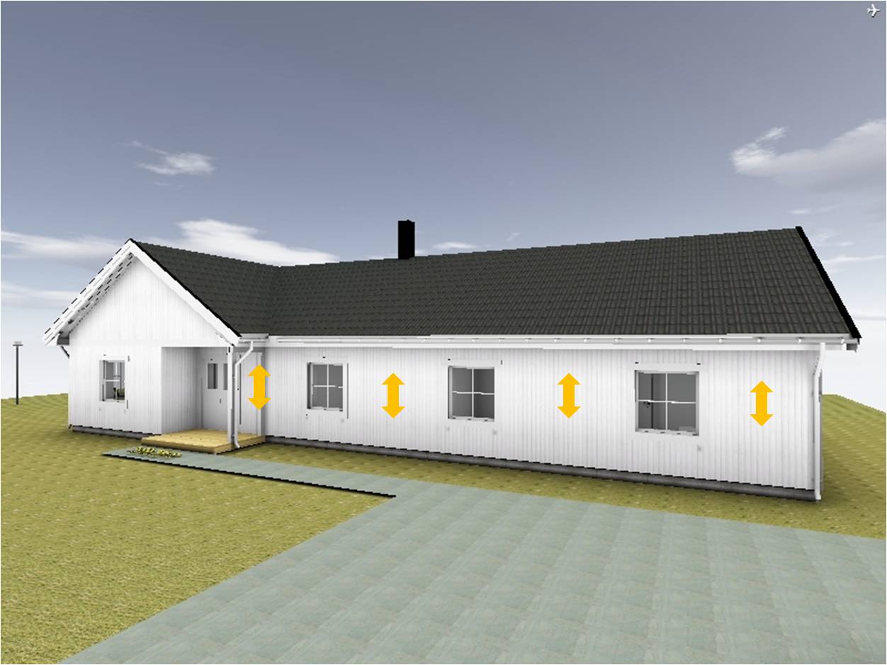 Villa Nystuga Vårt lågenergihus på landet Fasadbelysning Villa Nystuga Vårt lågenergihus på landet Fasadbelysning