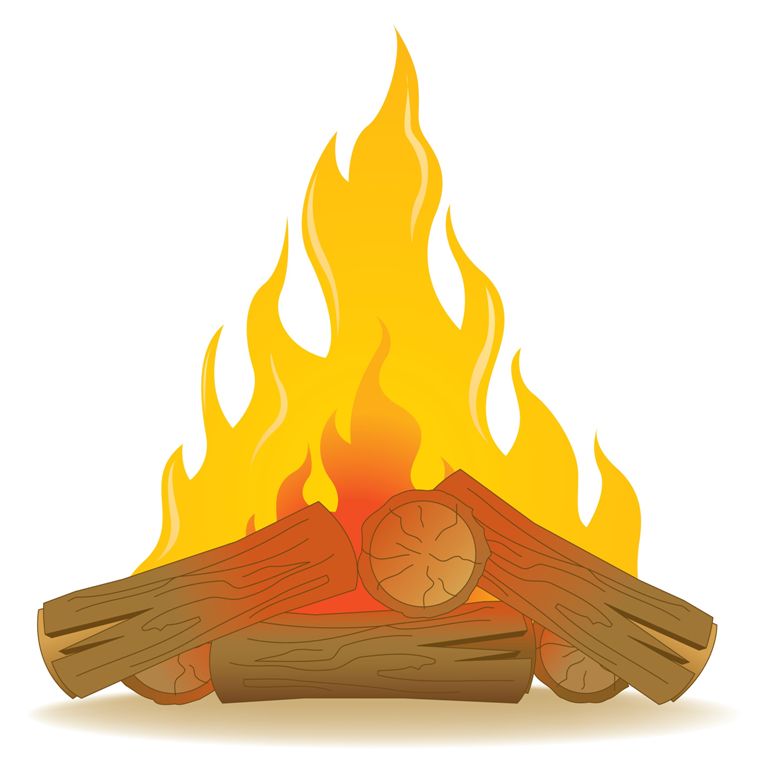 clipart wood fire - photo #5