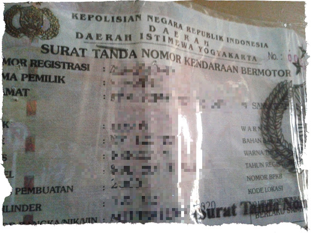 Surat Tanda Nomor Kendaraan Bermotor Surat Tanda Nomor Kendaraan Bermotor
