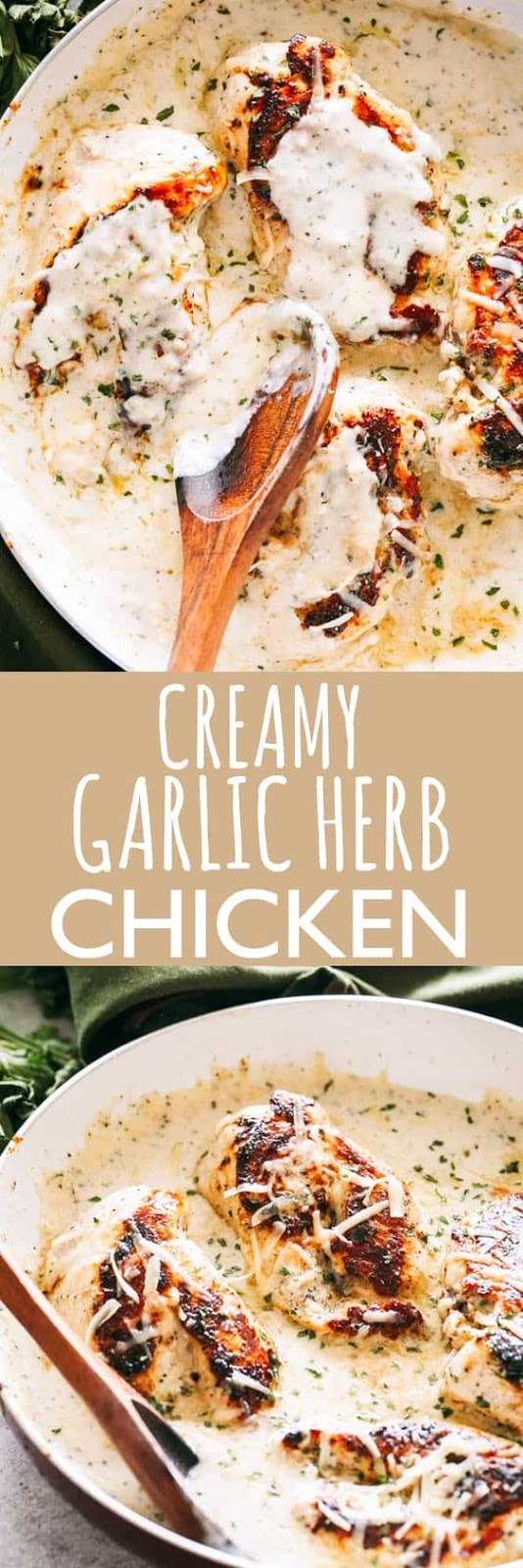 Creamy Garlic Herb Chicken Breasts Recipe - Tasty Kitchen Recipes