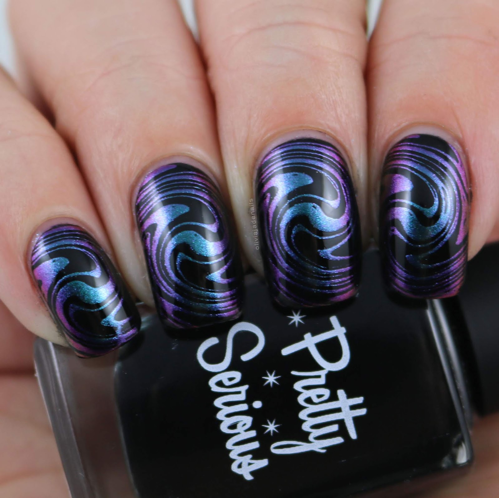 31DC2018 Water Marble by Olivia Jade Nails
