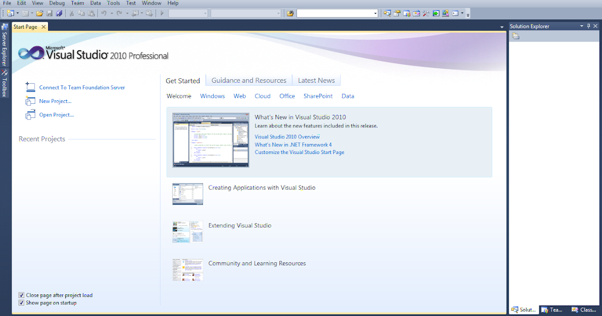 Microsoft visual studio 2010 runtime. Первая страница визуал студио. окно свойств visual studio. visual studio 97. vs basic 2010 code.