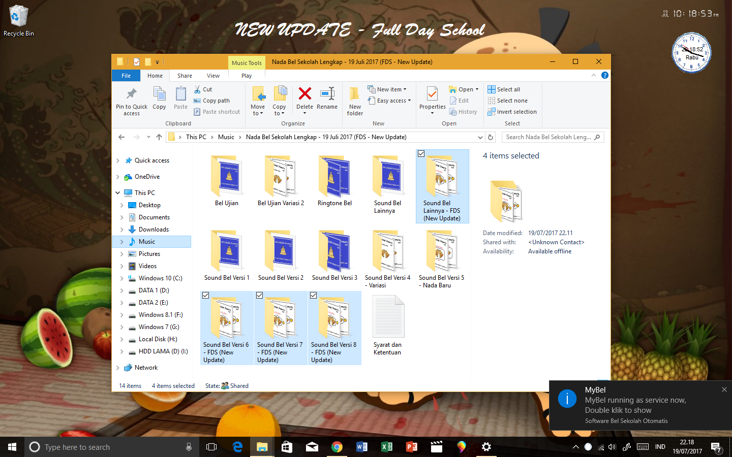 bunyi bel sekolah otomatis non pc mp3 lengkap