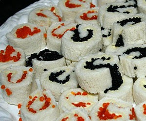 Rollitos de caviar