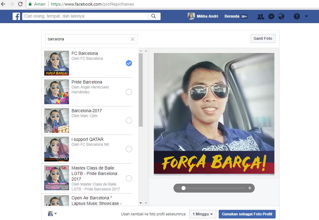 Cara membuat frame unik pada foto profil facebook