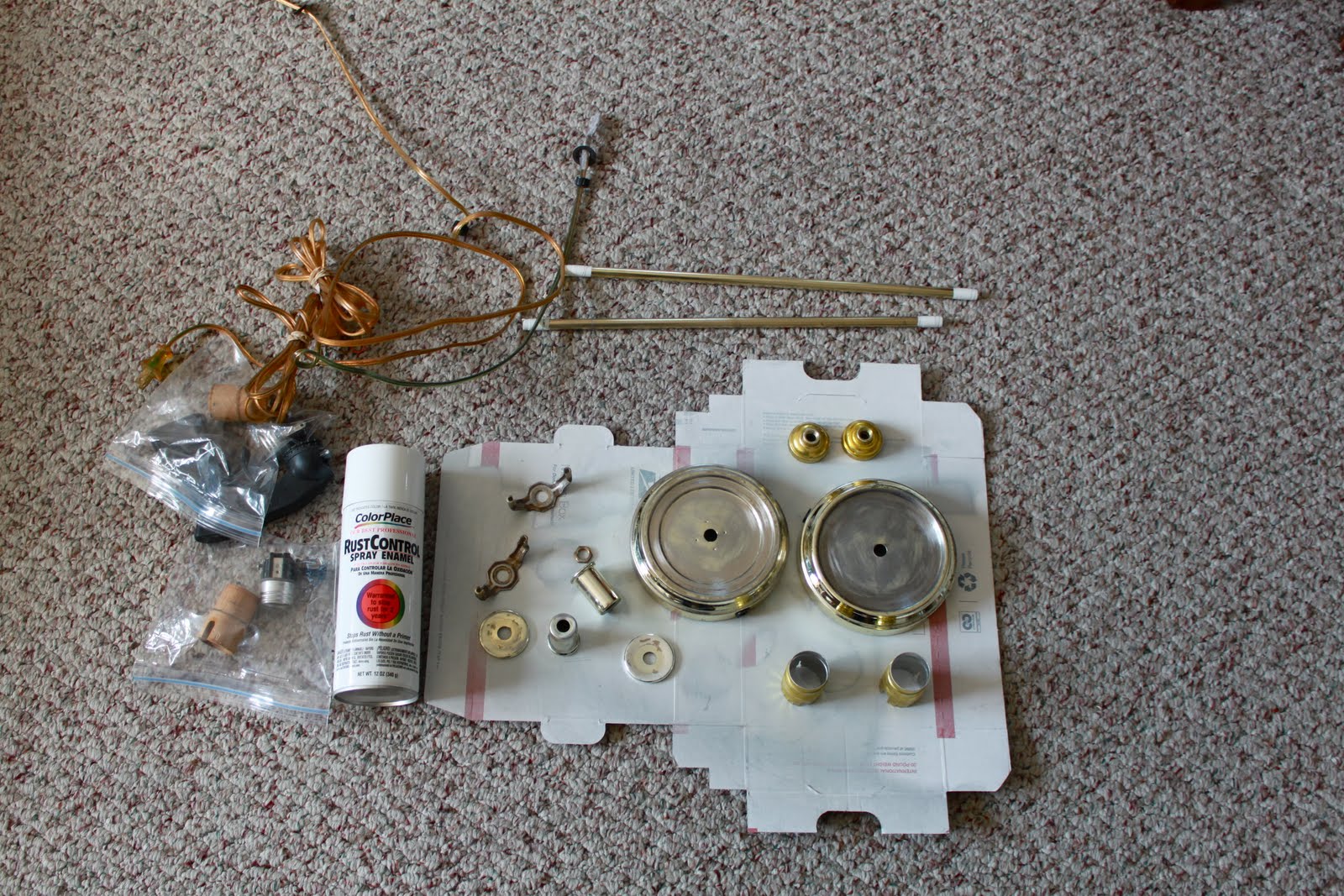 from Gardners 2 Bergers DIY Crate & Barrel Mercury Glass Lamp