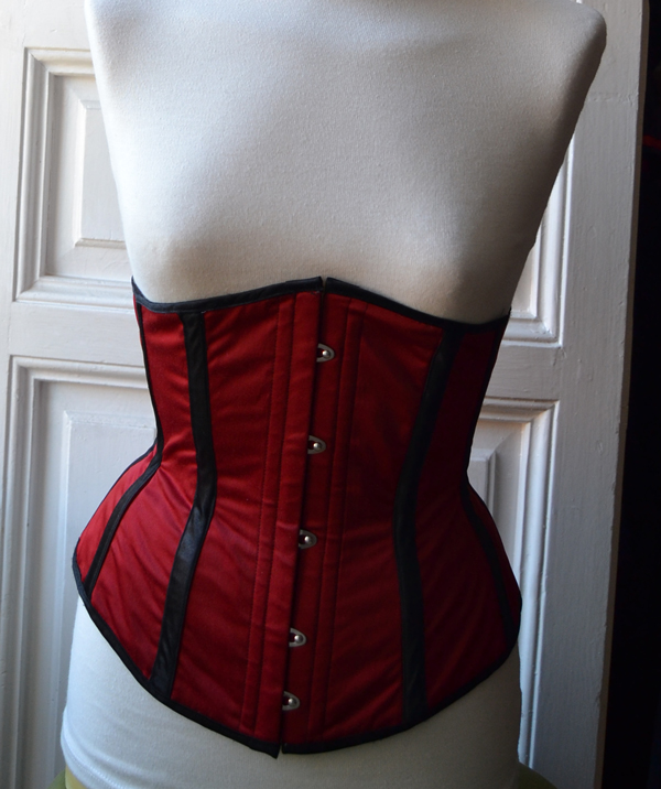Deep red corset