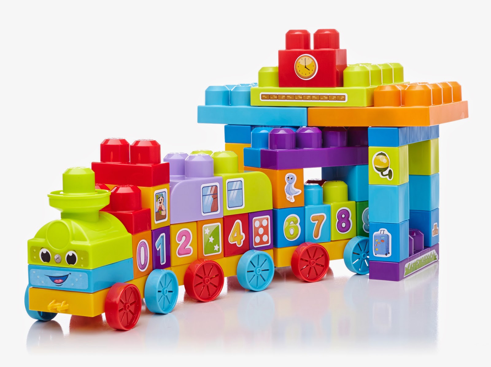 Brickstoy New Mega Bloks First Builder Item arrival123 Learning Train!