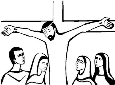 Jesucristo crucificado para colorear y pintar ~ Colorea el dibujos