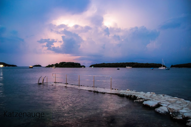 Kroatien Gewitter Regen, Nacht, Blitz