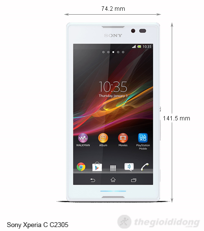Sony Xperia C C2305 priced at about $ 300, sample 2 sim, 2 wave