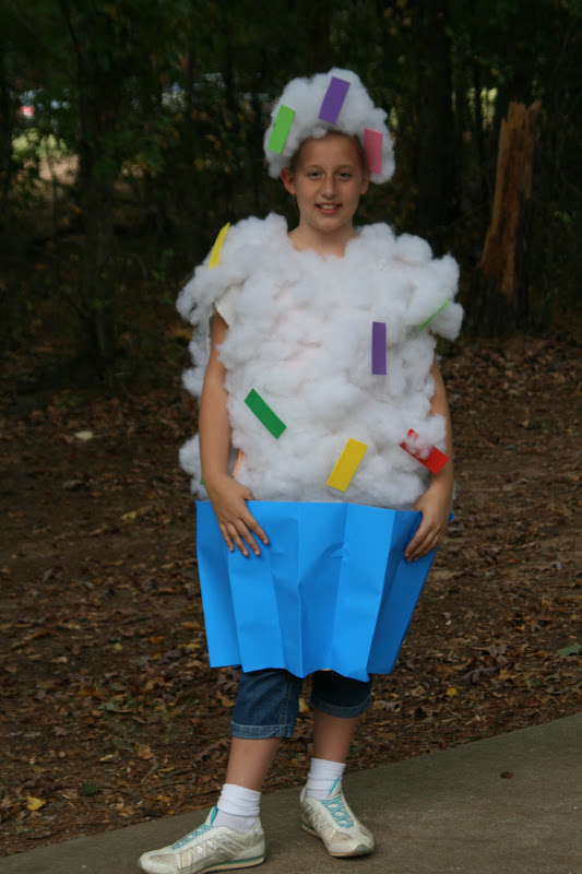 the Weed Family Homemade cupcake costume