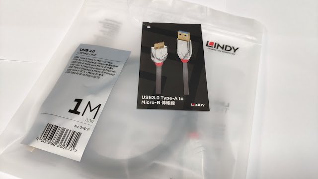 Lindy CROMO 鉻系列 USB 3.0 TYPE A to Micro B 1M充電資料傳輸線