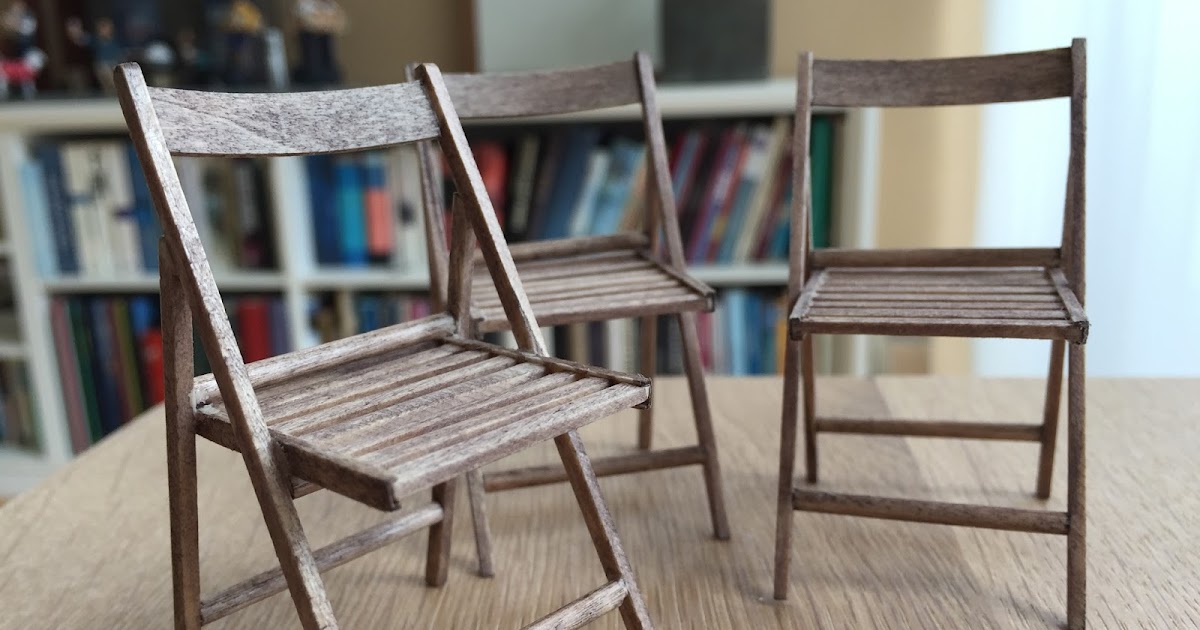 112 scale modern model houses Tutorial wooden folding chairs