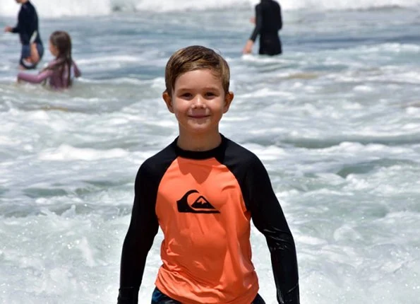 Danish Crown Princess Mary's twins Prince Vincent and Princess Josephine celebrate their seventh birthday