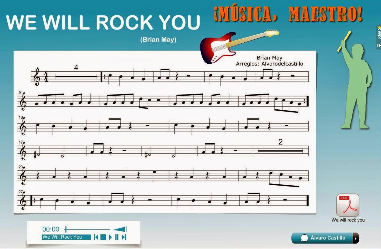 El baúl de 7 notas We will rock you