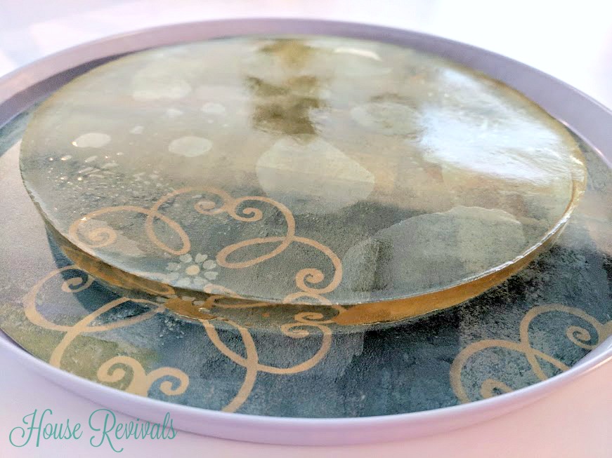 I also used one of the plates I'd made, using the recipe I shared last