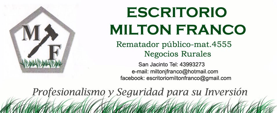 MILTON FRANCO REMATADORES