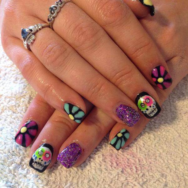 Coffin French Tip Nails Coffin French Tip Nails