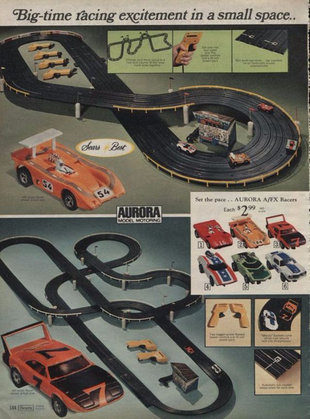 vintage race car set