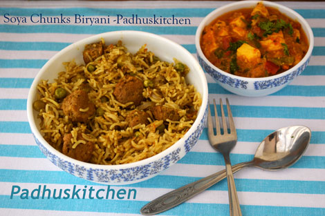 Soya Chunks Biryani Soya Chunks Biryani