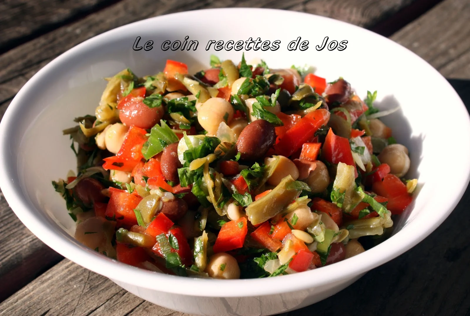 Le coin recettes de Jos: SALADE AUX 3 FÈVES
