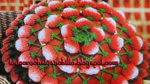 Maravilloso almohadón de frutillas paso a paso