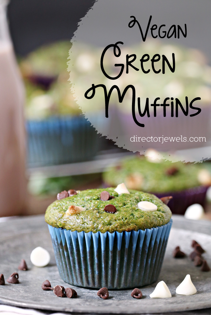 Kale and Spinach Vegan Green Muffins Recipe