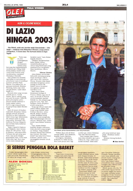 ALEN CICLONE BOKSIC DI LAZIO HINGGA 2003 ALEN CICLONE BOKSIC DI LAZIO HINGGA 2003