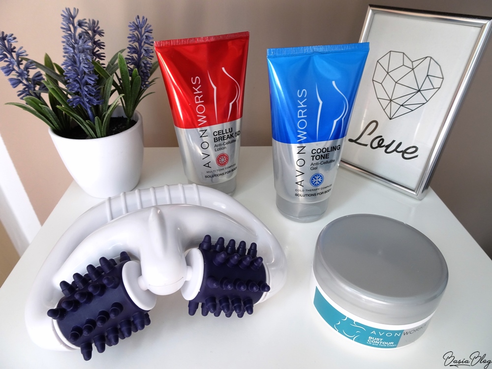 AVON Works Cellu Break 5d, AVON Works Cooling Tone, AVON Bust Contour, masażer AVON
