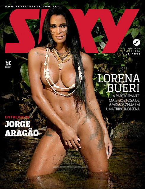 fotos de Lorena Bueri nua e pelada na Revista Sexy