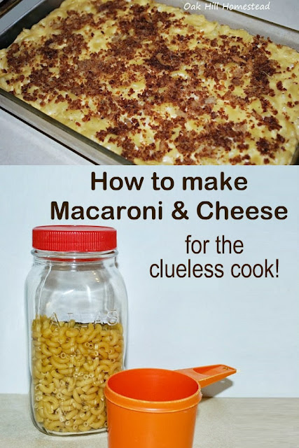How to make macaroni and cheese for the clueless cook.