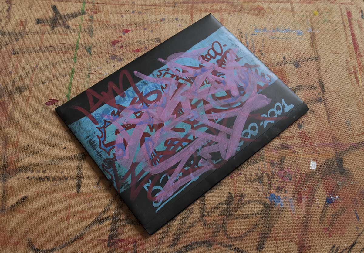 First Folder of Greek Artist Kostas Gogas 2001, graffiti sketches. Front