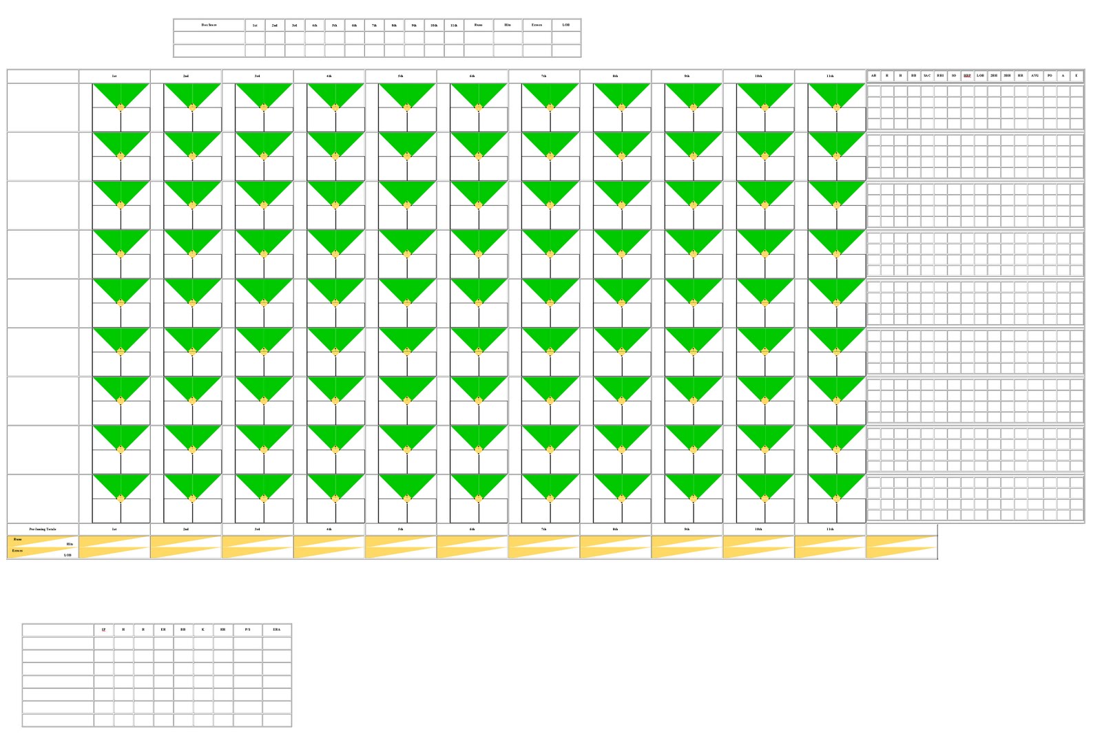 Blogger Baseball Scorecard: Free Printable 11 Inning Baseball Scorecard Blogger Baseball Scorecard: Free Printable 11 Inning Baseball Scorecard