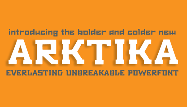Arktika Free Font Font Terbaru Untuk Desain Grafis - Arktika Free Font